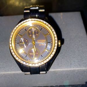 Authentic women citizen eco drive chandler watch